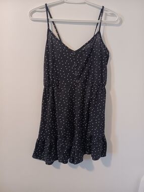 4 For 20$ Ripe Black & White Polka Dot Spaghetti Strap One-Piece